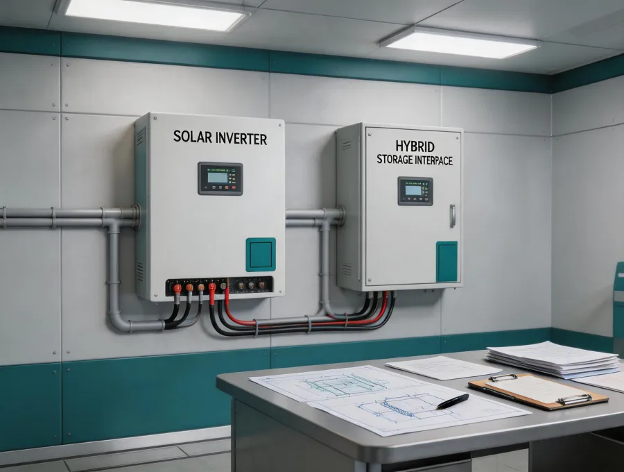 Sma inverter equipment in solar plant