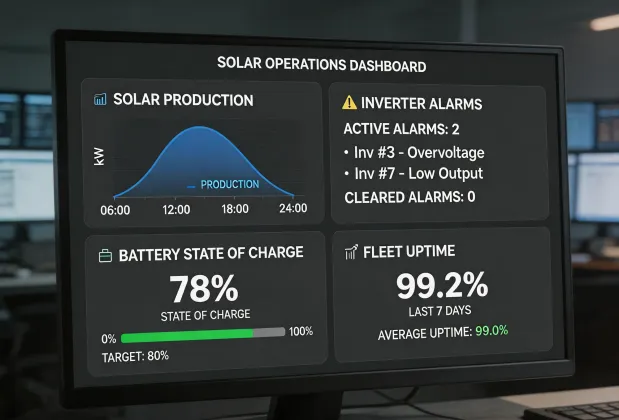 Solar monitoring dashboard